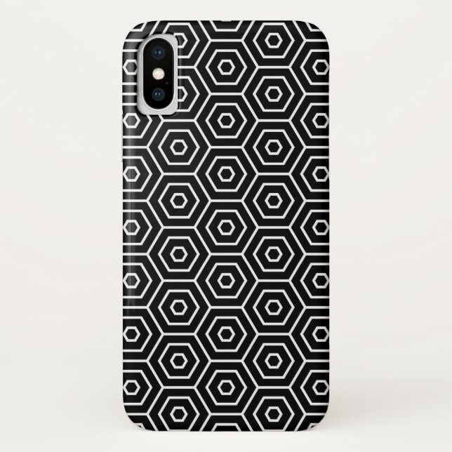 Hexagone masern geometrisches Muster Case-Mate iPhone Hülle (Rückseite)