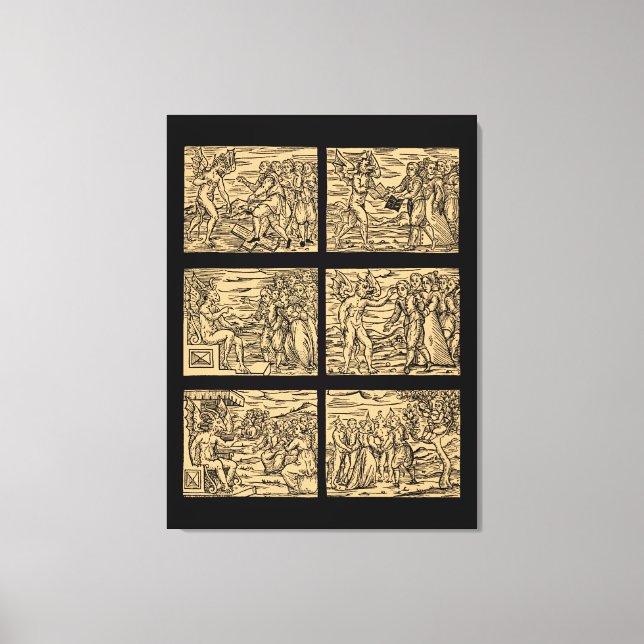 Hexaptych nach Guazzo 30x40 Leinwanddruck (Vorderseite)