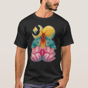 Hexchy Celestial Lunar Moth Crescent Moon Cottagec T-Shirt