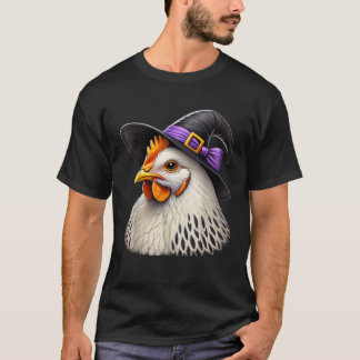 Hexchy Chicken Funny Chicken Lover Halloween Spook T-Shirt