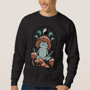 Hexchy Goblincore Ästhetischer Frosch Toad Mushroo Sweatshirt