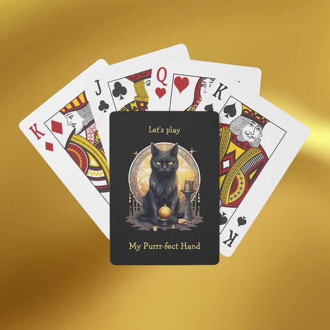 Hexchy Gothic Black Cat Spielkarten (Von Creator hochgeladen)
