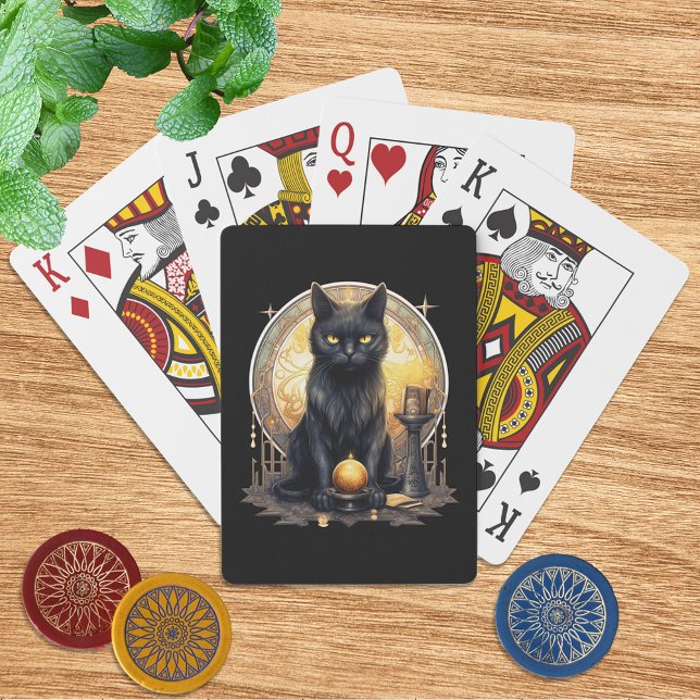 Hexchy Gothic Black Cat Spielkarten (Von Creator hochgeladen)