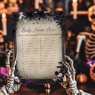 Hexchy Gothy Halloween Baby Name Race Game