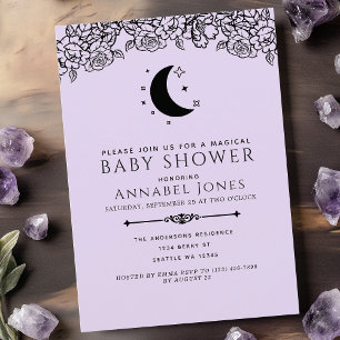 Hexchy Gothy Tarot Card Nuetral Baby Shower Einladung
