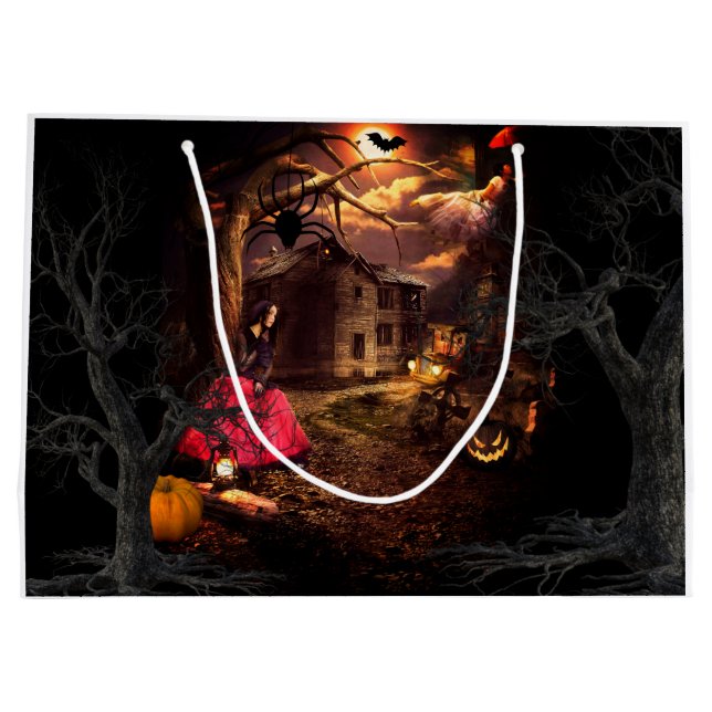Hexchy Halloween Große Geschenktüte (Rückseite)