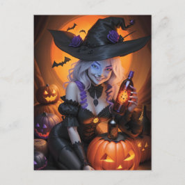 Hexchy Halloween Postkarte