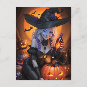 Hexchy Halloween Postkarte