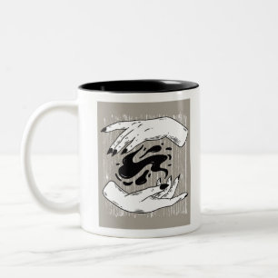 Hexchy Hands Zweifarbige Tasse