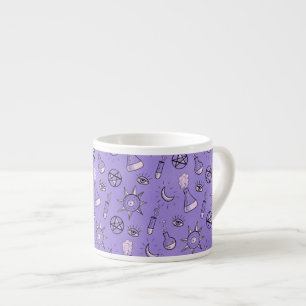 Hexchy Occult Symbols Pattern - Mystical Magic Espressotasse