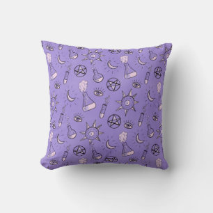 Hexchy Occult Symbols Pattern - Mystical Magic Kissen