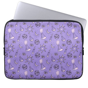 Hexchy Occult Symbols Pattern - Mystical Magic Laptopschutzhülle