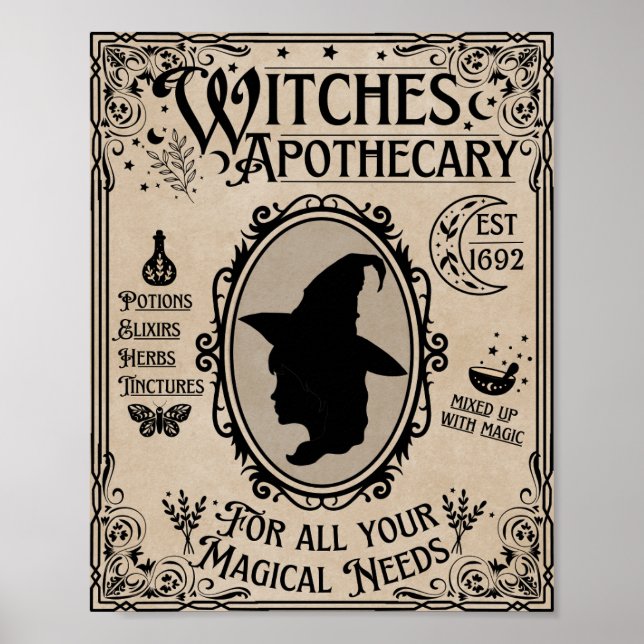 Hexchy Sign Halloween Sign Poster (Vorne)