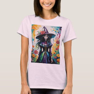 Hexchy Surreal Floral Halloween T-Shirt