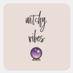 Hexchy Vibes Sticker Crystal Ball Emoji