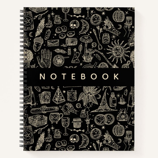 Hexchy Witchcraft Magick Things Notizbuch (Vorderseite)