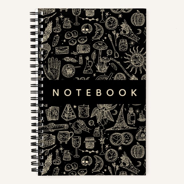 Hexchy Witchcraft Magick Things Notizbuch (Vorderseite)