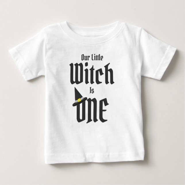 Hexe 1. Geburtstag Baby T-shirt (Vorderseite)