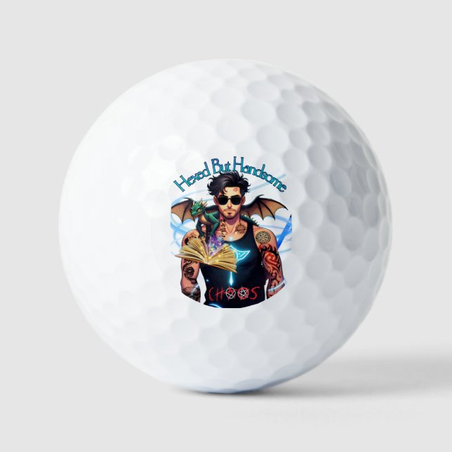 Hexe, aber ansprechendes Chaos Golfball (Vorderseite)