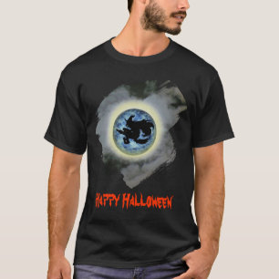 Hexe am Vollmond Lustiges Halloween T-Shirt