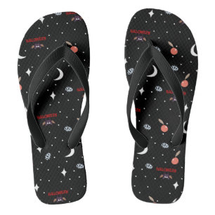 Hexe Apple Spooky Eye Halloween Nacht Flip Flops