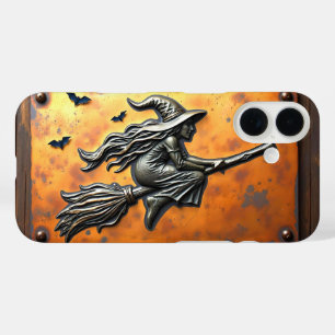 HEXE AUF BESEN HALLOWEEN OKKULTISMUS iPhone 16 HÜLLE