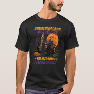 Hexe auf Wein braucht sie ein Cane Corso Hund Hall T-Shirt