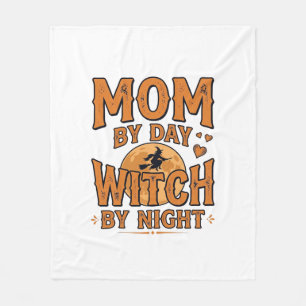 Hexe bei Nacht Muttertags-Shirt-Design_1 Fleecedecke
