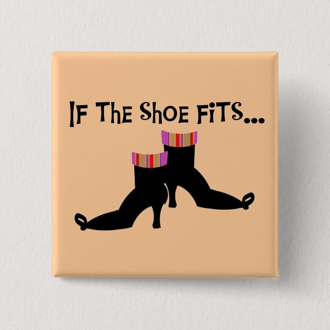 Hexe beschuht T - Shirts und Geschenke Button (Vorderseite)