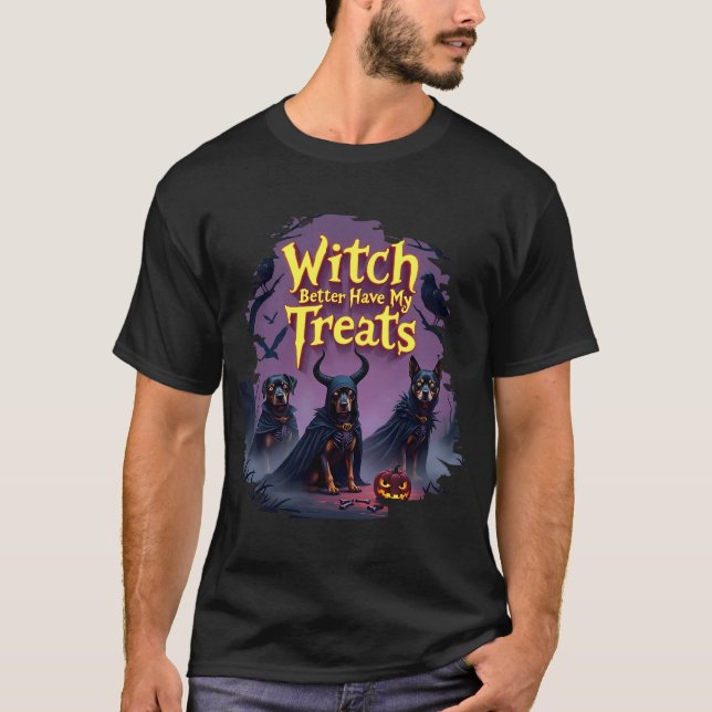 Hexe besser haben meine Leckereien Halloween T-Shirt (Vorderseite)