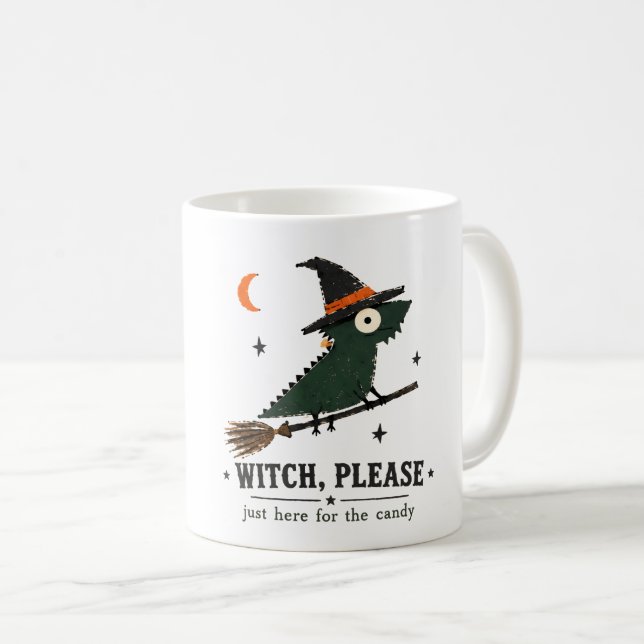 Hexe, bitte Bartagamen-Kunst Kaffeetasse (VorderseiteRechts)