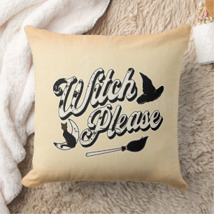 Hexe bitte Funny Halloween Zitat Kissen