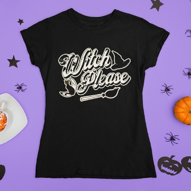 Hexe bitte | Funny Halloween Zitat T-Shirt (Von Creator hochgeladen)