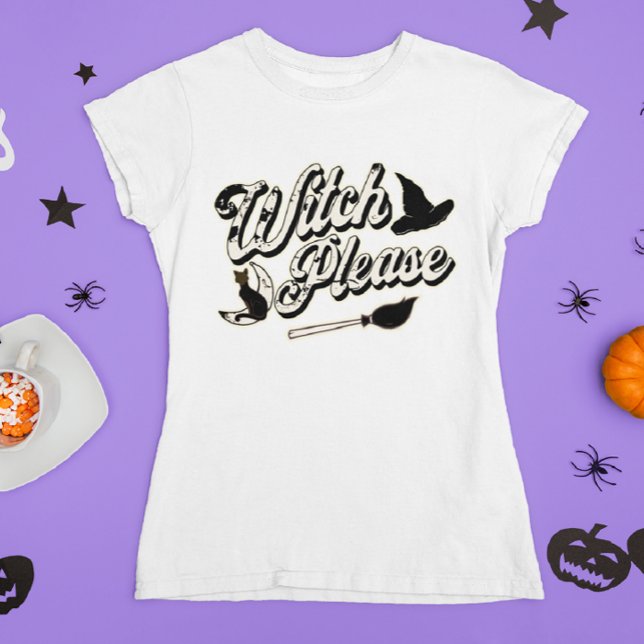 Hexe bitte | Funny Halloween Zitat T-Shirt (Von Creator hochgeladen)