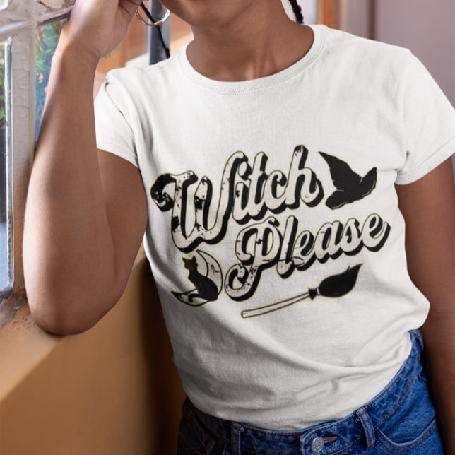 Hexe bitte | Funny Halloween Zitat T-Shirt (Von Creator hochgeladen)