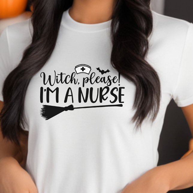 Hexe bitte, ich bin ein KrankenHalloween Tri-Blend Shirt (Witch Please I'm A Nurse Halloween T-shirt)