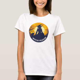 Hexe Bitte katzenkatzer Halloween Dekoration T-Shirt