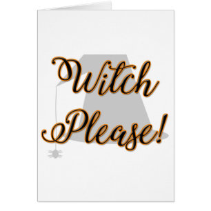 Hexe bitte lustig halloween mit Hut