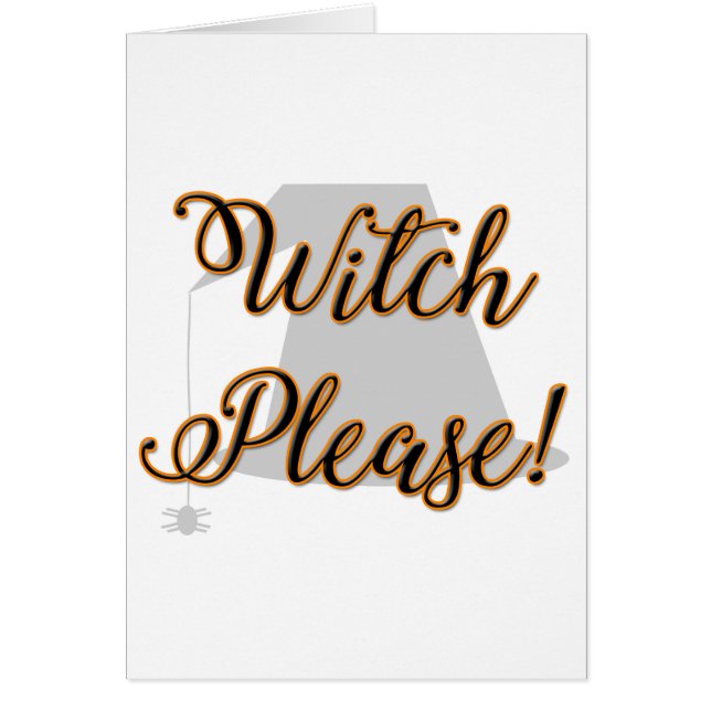 Hexe bitte lustig halloween mit Hut (Vorne)