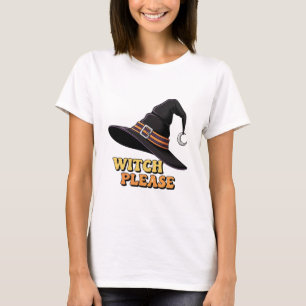 "Hexe Bitte" Lustige Halloween-Illustration T-Shirt