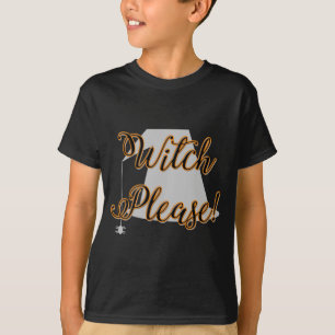 Hexe bitte lustiges Halloween mit Hut T-Shirt
