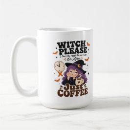 Hexe bitte nur Kaffee große Halloween-Geschenktass Kaffeetasse