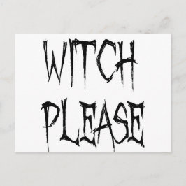 Hexe bitte postkarte