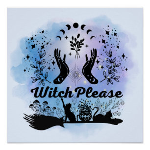 Hexe bitte: Sassy-Sorcery-Design Poster