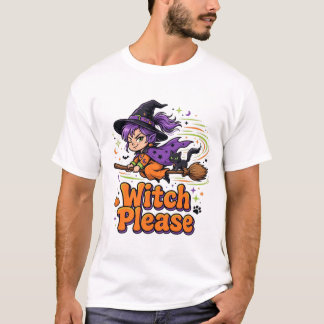 Hexe Bitte — Süßes Halloween T-Shirt