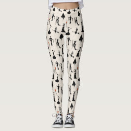 Hexe Bloody Cocktail Hart Skeleton Hand Halloween Leggings