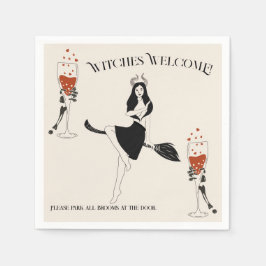 Hexe Bloody Cocktail Hart Skeleton Hand Halloween Serviette
