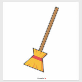 Hexe Broom Aufkleber