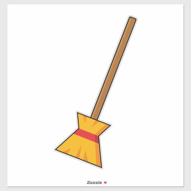 Hexe Broom Aufkleber (Blatt)