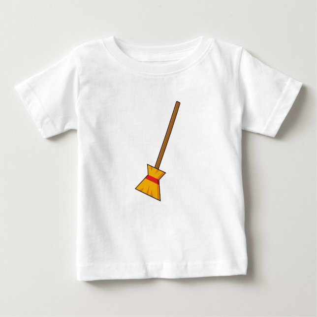 Hexe Broom Baby T-shirt (Vorderseite)